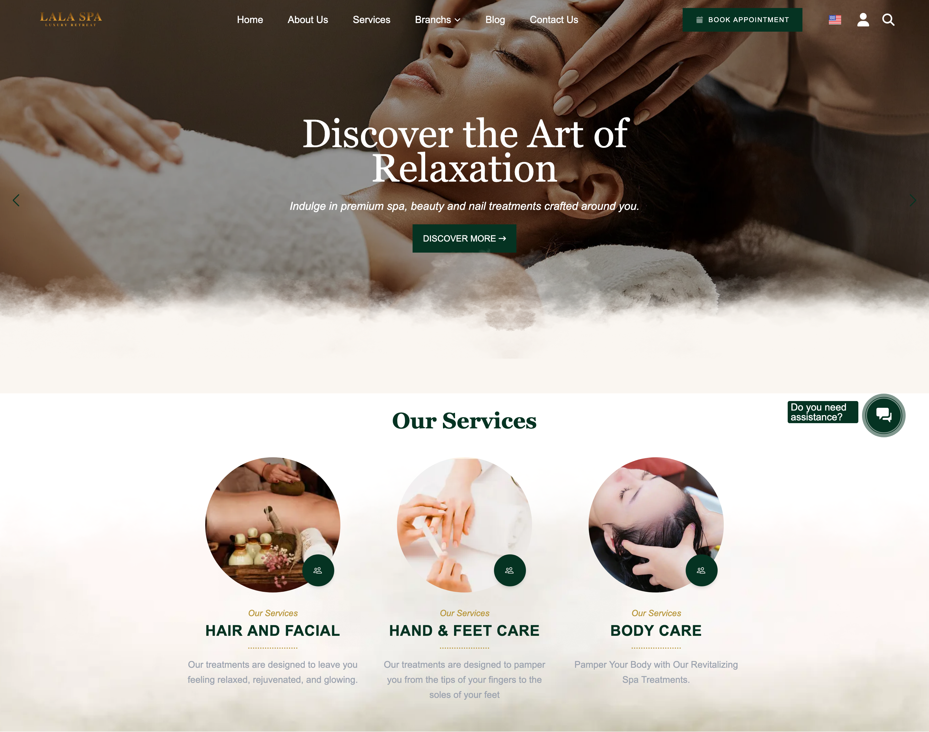 Website đặt lịch chi nhánh